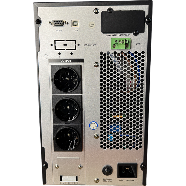UPS Online Ultra Power 3000VA, 2700W, RS-232, USB, SNMP Slot, metal case, LCD display 83987 фото