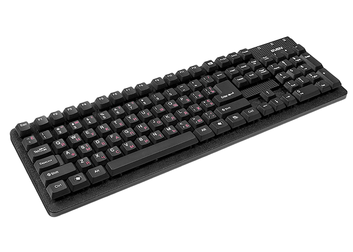 Keyboard SVEN Standard 301, Classic layout, Splash proof, Calculator key, 1.5m, USB+PS/2, EN/RU, Bla 73268 фото