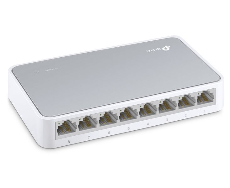 .8-port 10/100Mbps Desktop Switch TP-LINK "TL-SF1008D", Plastic Case 19554 Imagini