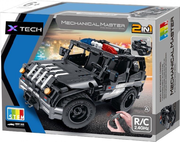 8026, XTech Bricks: 2in1, Police Car, R/C 4CH, 355 pcs 132242 фото