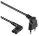 Power Cord PC-220V 1.0m Russian Plug, Cablexpert, angled socket, Black, PC-184L 92443 Imagini 1