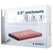 2.5" SATA HDD External Case miniUSB3.0, Aluminum Pink, Gembird "EE2-U3S-3-P" 137130 фото 2