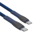 Type-C to Type-C Cable Rivacase PS6105 BL12, nylon braided, 1.2M, Blue 209129 фото 7
