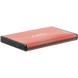 2.5" SATA HDD External Case miniUSB3.0, Aluminum Pink, Gembird "EE2-U3S-3-P" 137130 фото 1