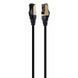Patch Cord Cat.8 0.5m, Black, PP8-LSZHCU-BK-0.5M, Cablexpert, Low Smoke Zero Halogen (LSZH) 146319 фото 1