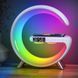Smart Lampa Led G-Shaped Speaker & &Icirc;ncărcător wireless & Alarm Clock NH-69 White 242493 Imagini 5