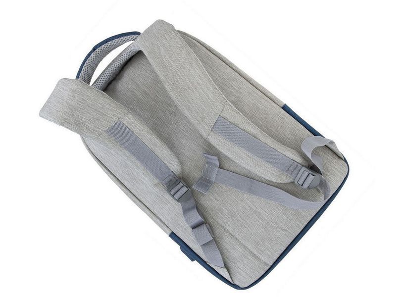 Backpack Rivacase 7562, for Laptop 15,6" & City bags, Gray/Dark Blue 132129 Imagini