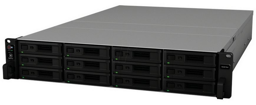 SYNOLOGY "RS3618xs", 12-bay, 4-core Intel Xeon 2.4-2.7Ghz, 8Gb*1+3Slots, 4x1GbE, 2xPCIe 89286 фото