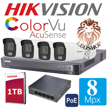 HIKVISION 8 Megapixeli COLOR VU Acusense microfon ID999MARKET_6595622 фото