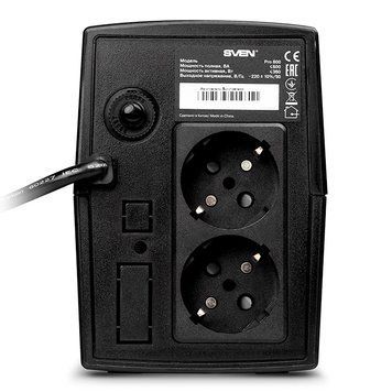 UPS SVEN Pro 600, 600VA/360W, Line Interactive, AVR, LED, 2xShuko Sockets 79819 Imagini
