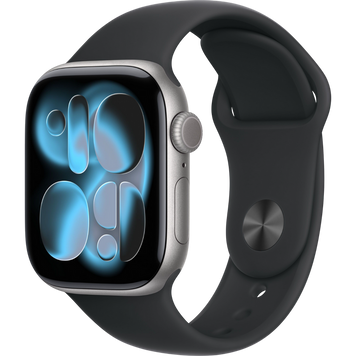 Ceas inteligent Apple Watch Series 11 GPS, 42mm Space Gray Aluminium Case with Black Sport Band - S/M, MEQW4 240126 Imagini