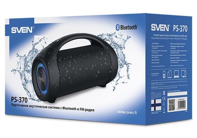 Speakers SVEN "PS-370" 40W, Waterproof (IPx5), TWS, Bluetooth, FM, USB, microSD, 2x3600mA*h 132430 фото