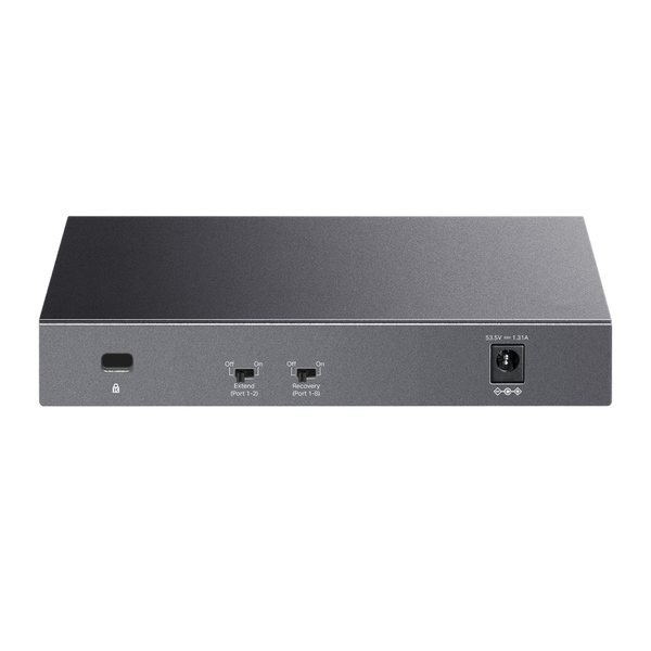 .8-port 10/100/1000Mbps POE, TP-LINK "LS108GP", with 8-Port PoE, 62W Budget, Auto Recovery, Metal 224397 фото