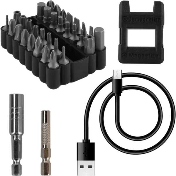 Multifunctional Electric Screwdriver Set Proove Driller 36in1, Gray 249228 Imagini