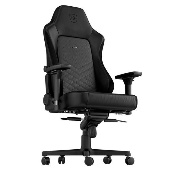 Gaming Chair Noble Hero NBL-HRO-PU-BLA Black/Black, User max load up to 150kg / height 165-190cm 117086 фото