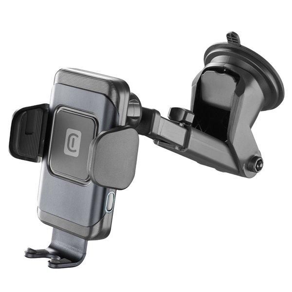 Suction Cup Car Holder Cellular, Hug Dual Pro With Wireless Charging 15W, Black 201068 фото