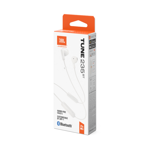 Earphones Bluetooth JBL T235BT, White 244049 Imagini