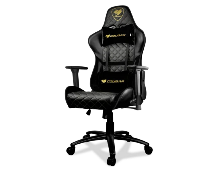 Gaming Chair Cougar HOTROD Royal Black/Gold, User max load up to 136kg / height 155-190cm 206745 фото