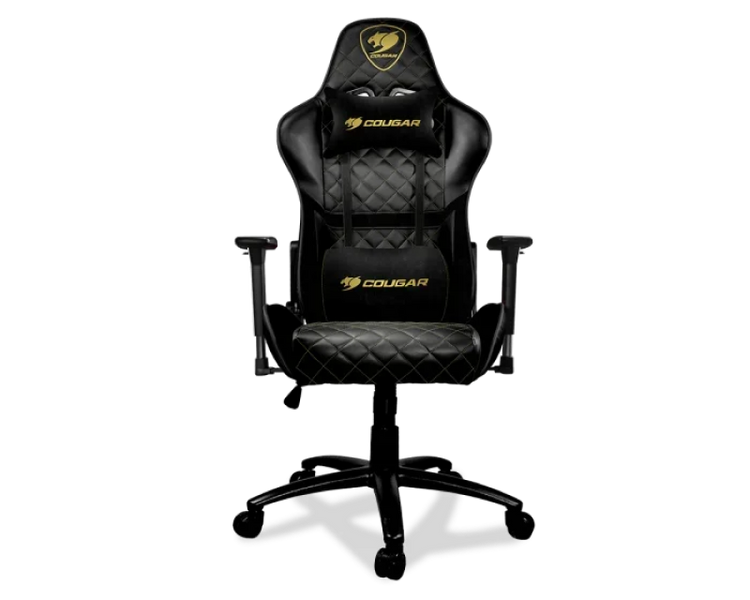 Gaming Chair Cougar HOTROD Royal Black/Gold, User max load up to 136kg / height 155-190cm 206745 фото