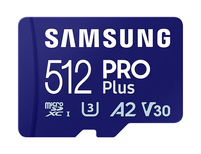 512GB MicroSD (Class 10) UHS-I (U3) +SD adapter, Samsung PRO Plus "MB-MD512SA" (R/W:180/130MB/s) 207501 фото