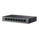.8-port 10/100/1000Mbps POE, TP-LINK "LS108GP", with 8-Port PoE, 62W Budget, Auto Recovery, Metal 224397 фото 2