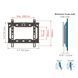 Wall Mount Barkan ''E202+'' Black 13" - 39" Fixed, max.40kg, VESA mm: up to 200x200mm 106367 фото 1
