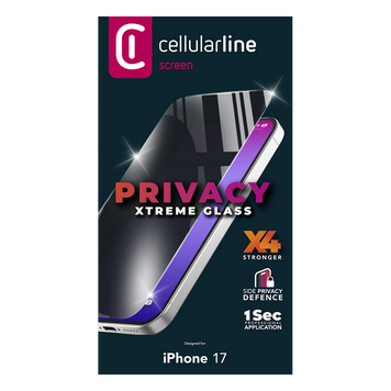 Cellular Tempered Glass Reinforced Privacy for Apple Смартфон Apple iPhone 17 241033 фото