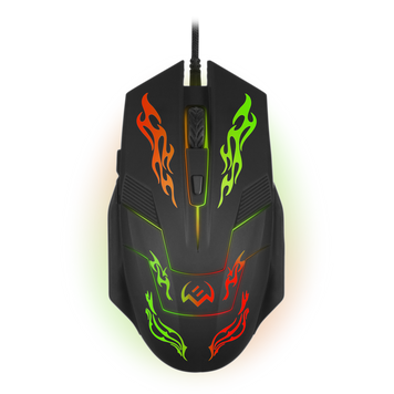 Gaming Mouse SVEN RX-G720, 1200-3200 dpi, 6 buttons, 109g., Ergonomic, Silent, Soft Touch, Backlight 246294 фото