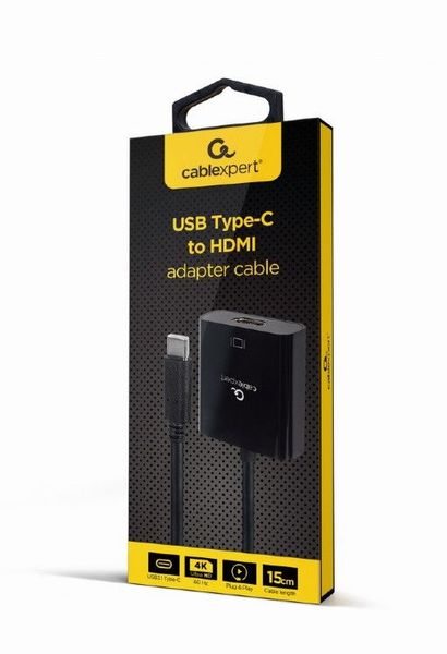 Adapter Type-C to HDMI socket 0.15m Cablexpert, up to 4K at 60 Hz, A-CM-HDMIF-04 148839 фото