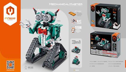 8029, iM.Master Bricks: R/C 3 in 1 Robot With Programming. Controller & APP control. 138073 фото