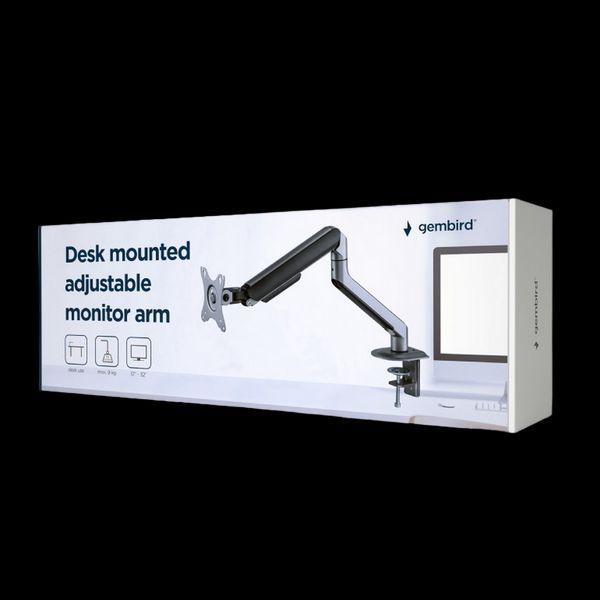 Table/desk display mounting arm Gembird (rotate,tilt,swivel),17&rdquo;-32&rdquo;,up to 9 kg,VESA:75x75,100x100 215910 фото