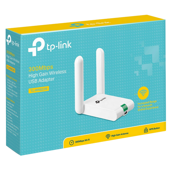 USB2.0 High Gain Wi-Fi N LAN Adapter TP-LINK "TL-WN822N", 300Mbps 58410 фото