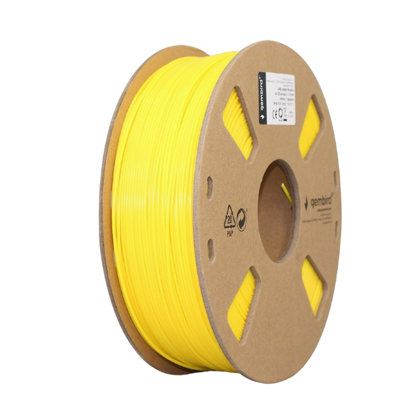 ABS 1.75 mm, Yellow Bright Filament, 1 kg, Gembird, 3DP-ABS1.75-01-Y 218892 Imagini