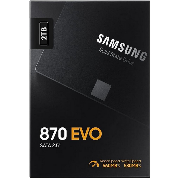 2.5" SATA SSD 2.0TB Samsung 870 EVO "MZ-77E2T0B" [R/W:560/530MB/s, 98K IOPS, MGX, V-NAND 3bit MLC] 142070 Imagini