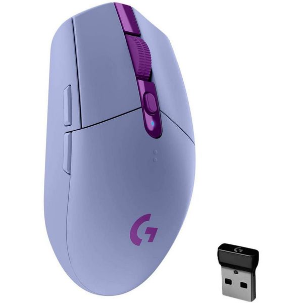 Wireless Gaming Mouse Logitech G305, Optical, 200-12000 dpi, 6 buttons, Ambidextrous, 1xAA, Lilac 125100 фото
