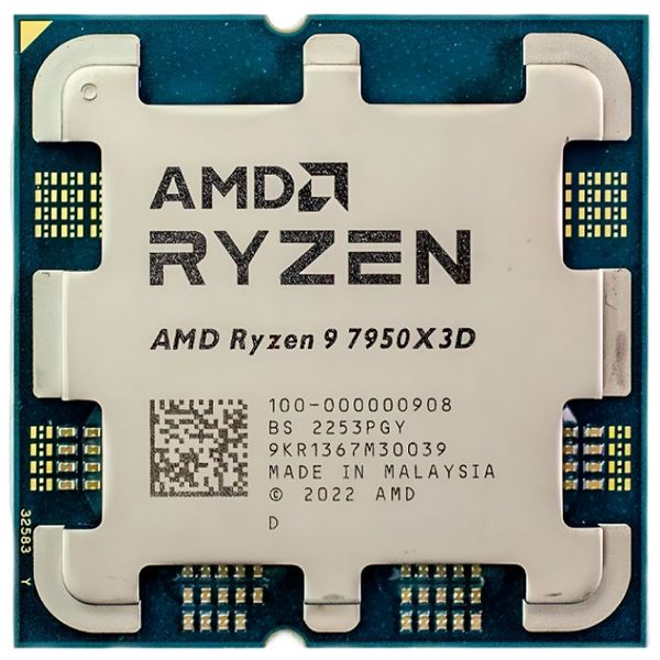 Процессор AMD Ryzen 9 7950X3D (4.2-5.7GHz, 16C/32T, L2 16MB, L3 128MB, 5nm, 120W), Socket AM5, Tray 212132 фото