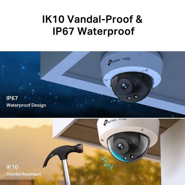 TP-Link Dome Outdoor Network Camera, "VIGI C230I", 4mm, 3MP, IK10, IP67, PoE 203838 Imagini