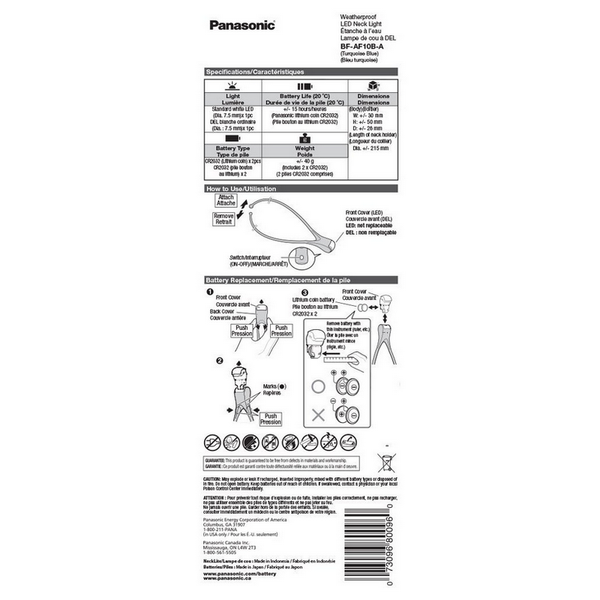 Panasonic LED NECK LIGHT, Black 230541 Imagini