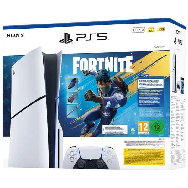 SONY PlayStation 5 Slim Disc Edition + Fortnite Flowering Chaos Bundel 1TB - White 247746 фото
