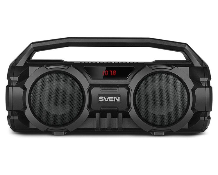 Speakers SVEN "PS-415" 12w, Black, Bluetooth, Karaoke, microSD, FM, AUX, USB, power:1500mA, DC5V 124751 фото