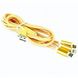 Cable 3-in-1 MicroUSB/Lightning/Type-C - AM, 1.0 m, GOLD, Cablexpert, CC-USB2-AM31-1M-G 89254 фото 4