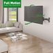 Wall Mount Barkan ''BM464L'' Black 13"-90" Full Motion, max.60kg, VESA mm: up to 600x400mm 111565 Imagini 2
