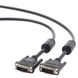 Cable DVI M to DVI M, 1.8m, Cablexpert DVI-D Dual link with ferrite, CC-DVI2-BK-6 84418 фото 3