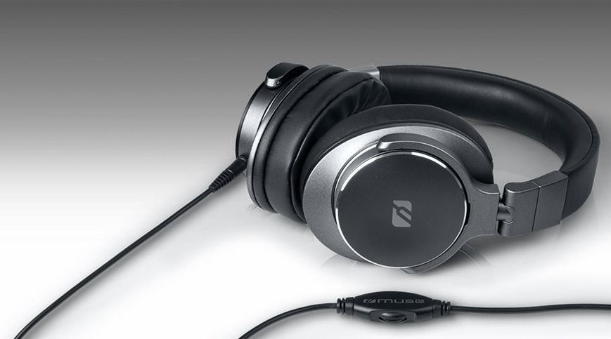 TV Headphones MUSE M-275 CTV Blac, Cable 6m, 3.5/6.3mm adaptor; 3.5mm/RCA adaptor 135623 фото